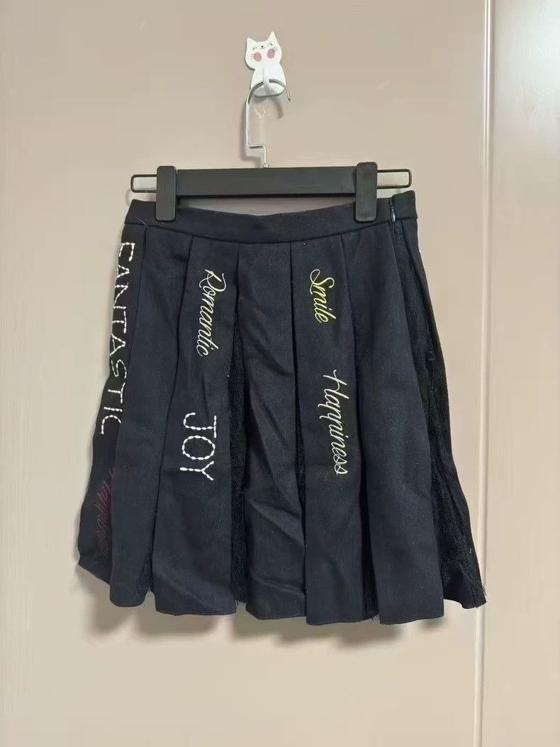Valentino Red Valentino Embroidered Tulle Pleated Skirt Size US 38 / EU 54 - 2 Thumbnail