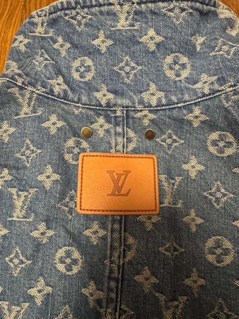 Louis Vuitton Louis Vuitton x Supreme Denim Jacket Size US XL / EU 56 / 4 - 4 Thumbnail