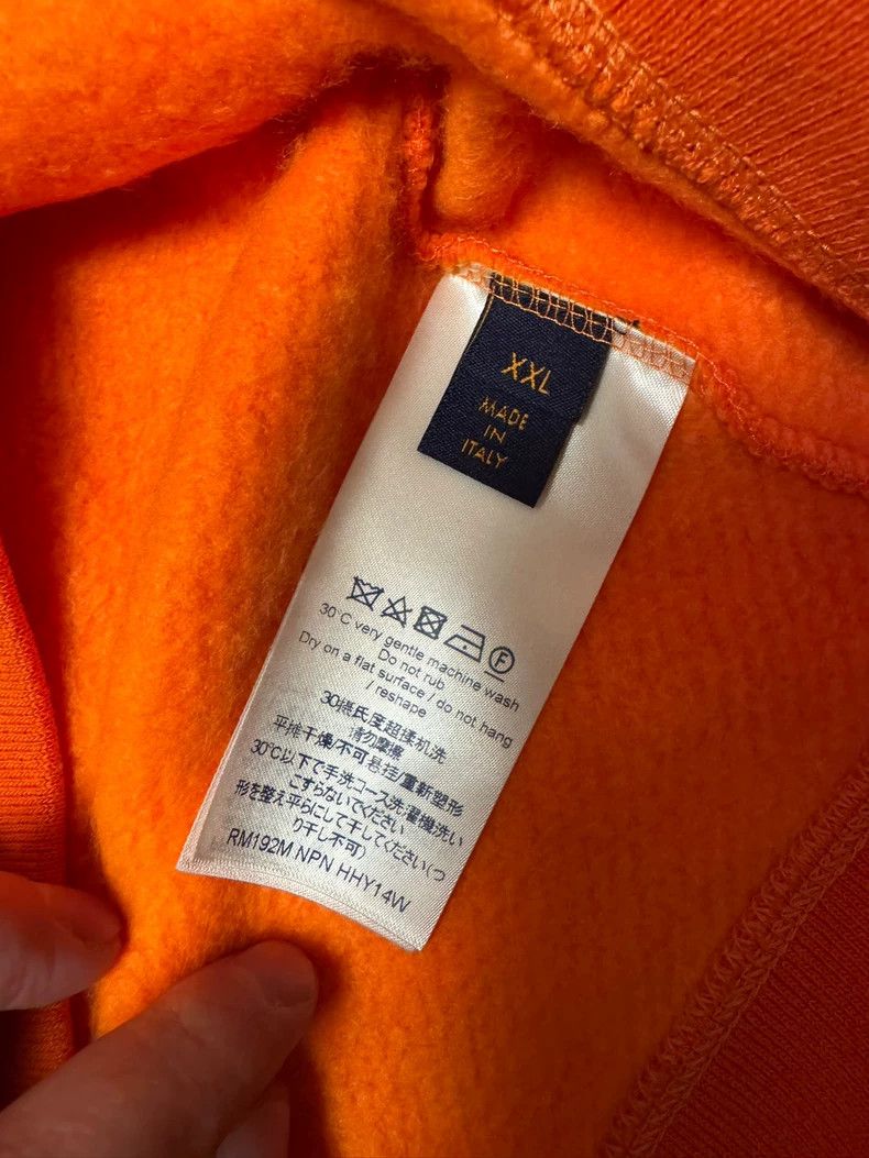 Louis Vuitton LV Orange Monogram Fleece Sweatshirt Size US XXL / EU 58 / 5 - 3 Thumbnail