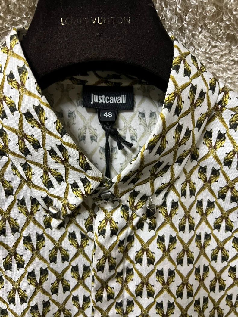 Just Cavalli Just Cavalli Men's Long Sleeve Shirt Size US M / EU 48-50 / 2 - 4 Thumbnail