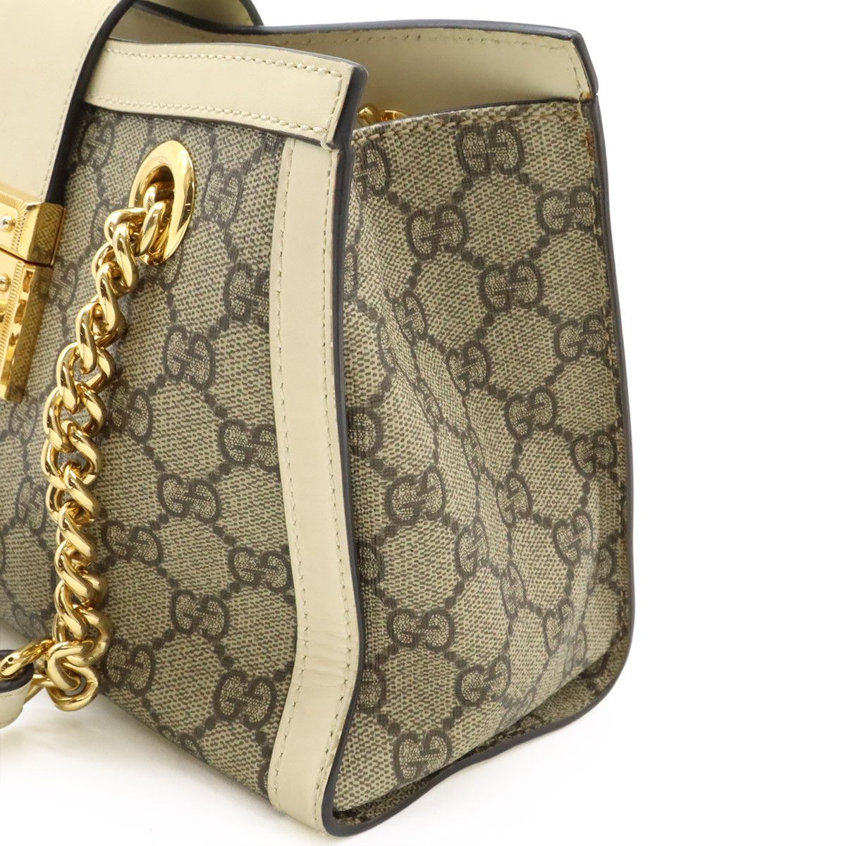 Gucci Gucci Gucci GG Supreme Padlock PVC Shoulder Bag Canvas Shoulder Bag 498156 Size ONE SIZE - 8 Thumbnail