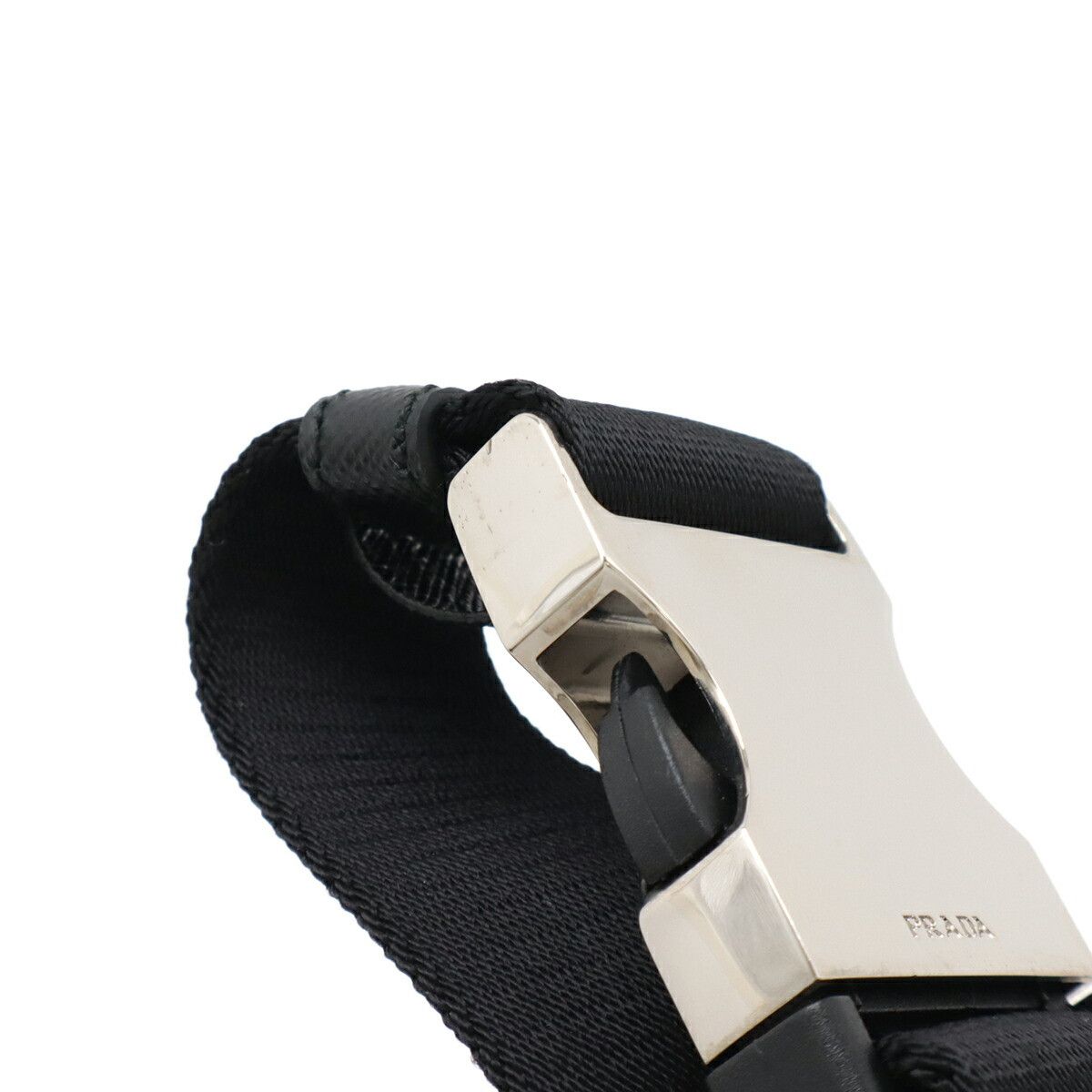 Prada Prada Prada Triangle Logo Re-Nylon Leather Belt Leather Other Size ONE SIZE - 5 Thumbnail