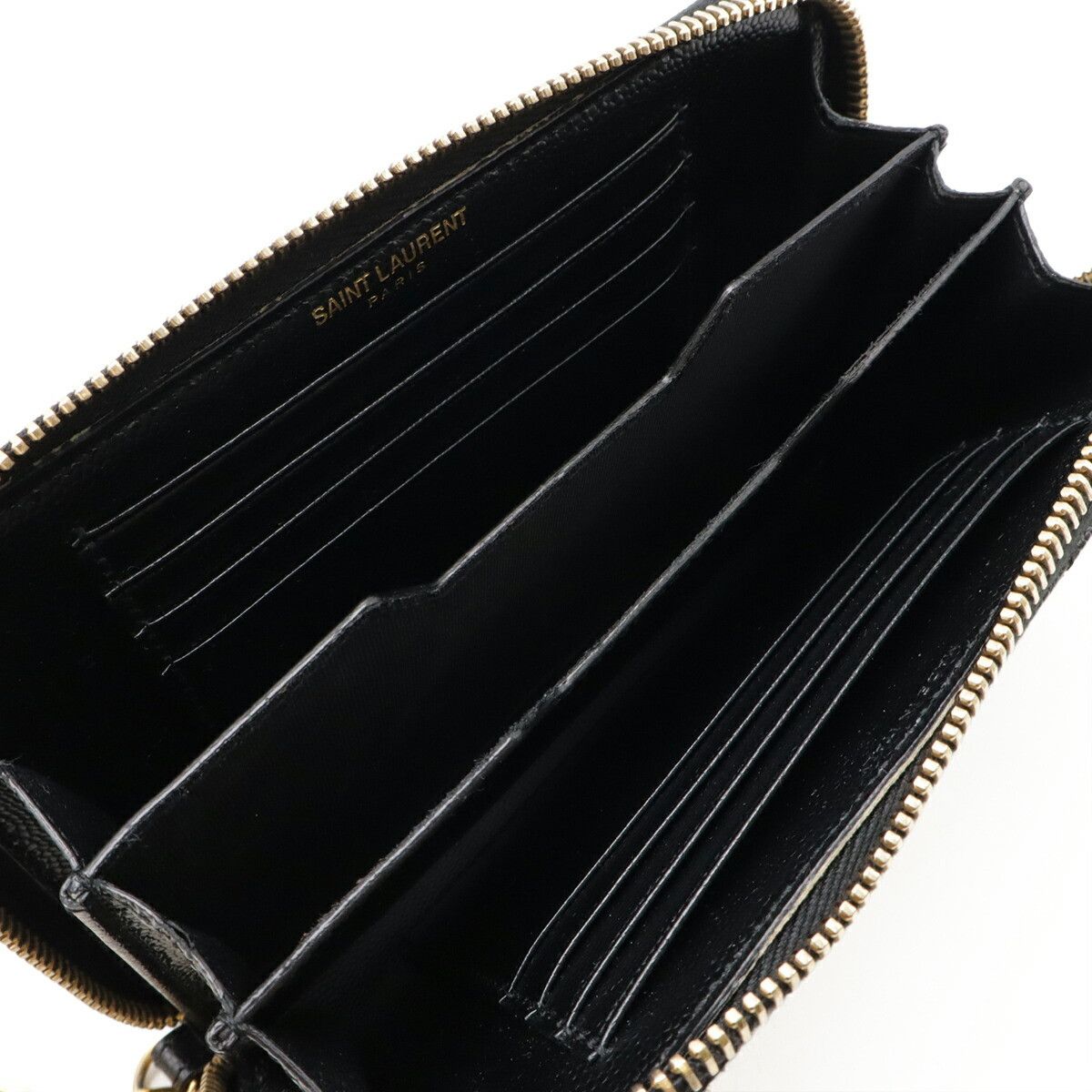 Yves Saint Laurent Yves Saint Laurent Saint Laurent Paris Cassandra Leather Wallet Leather Long Wallet DUTY FREE for USA Size ONE SIZE - 6 Thumbnail