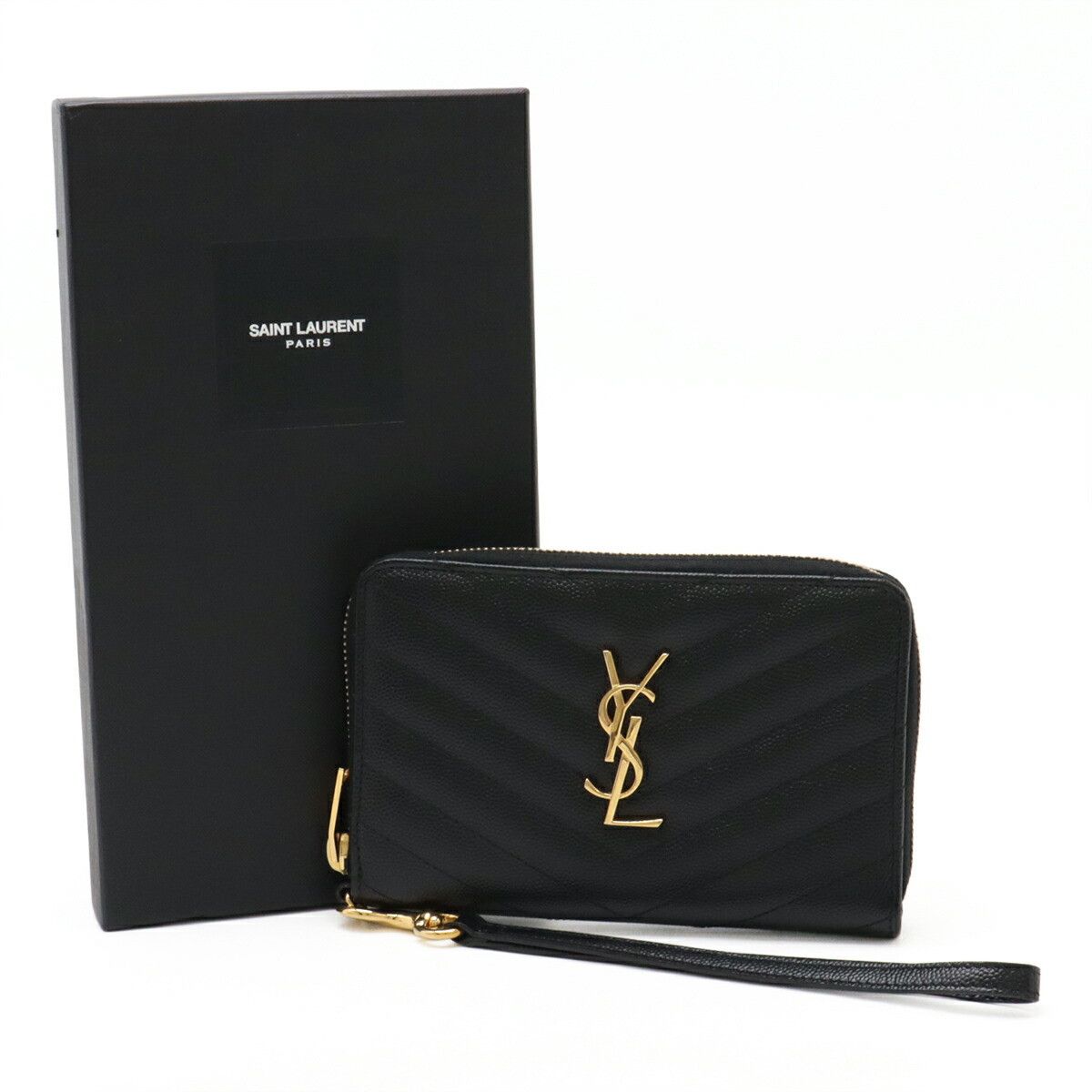 Yves Saint Laurent Yves Saint Laurent Saint Laurent Paris Cassandra Leather Wallet Leather Long Wallet DUTY FREE for USA Size ONE SIZE - 8 Thumbnail