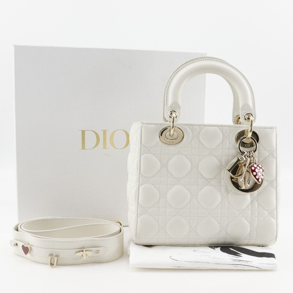 Dior Dior Dior Lady Dior MY ABCDIOR Leather 2way Bag Leather Handbag M0538ONGE Size ONE SIZE - 20 Thumbnail