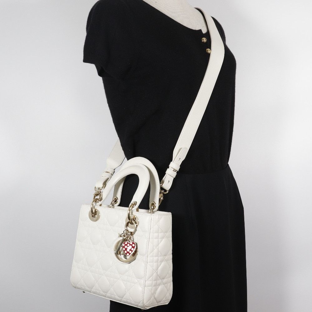 Dior Dior Dior Lady Dior MY ABCDIOR Leather 2way Bag Leather Handbag M0538ONGE Size ONE SIZE - 19 Thumbnail