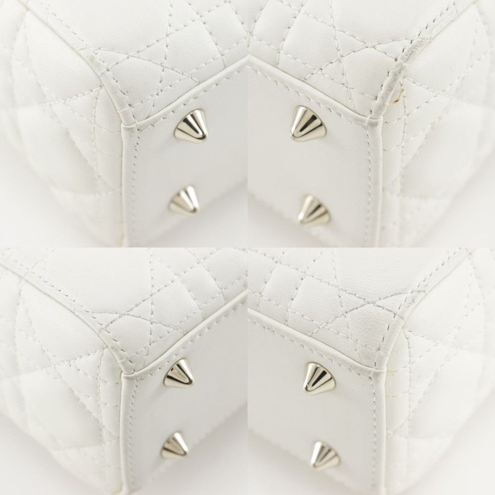 Dior Dior Dior Lady Dior MY ABCDIOR Leather 2way Bag Leather Handbag M0538ONGE Size ONE SIZE - 4 Thumbnail