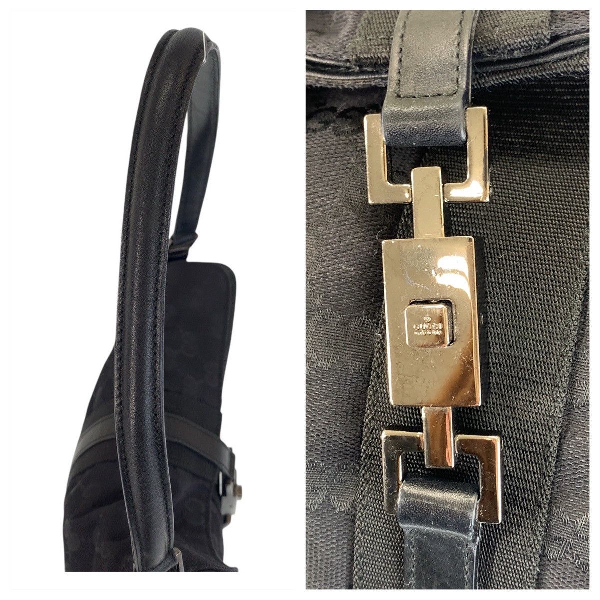 Gucci Gucci Gucci Jackie GG Canvas Leather Shoulder Bag Canvas Shoulder Bag 0013734 DUTY FREE for USA Size ONE SIZE - 7 Thumbnail
