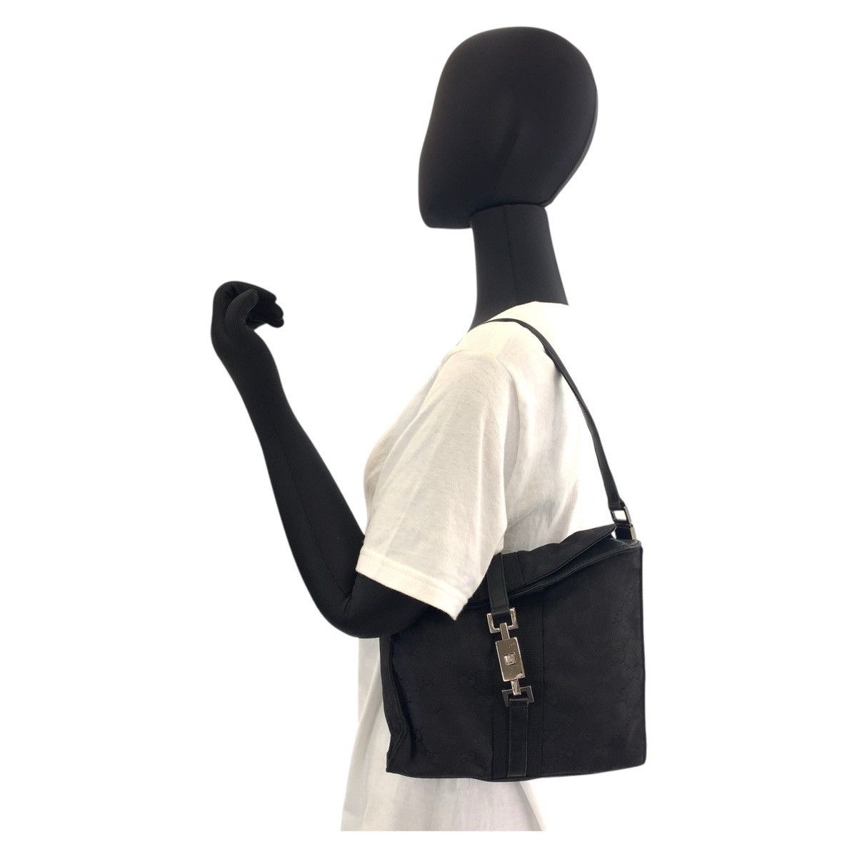 Gucci Gucci Gucci Jackie GG Canvas Leather Shoulder Bag Canvas Shoulder Bag 0013734 DUTY FREE for USA Size ONE SIZE - 8 Thumbnail