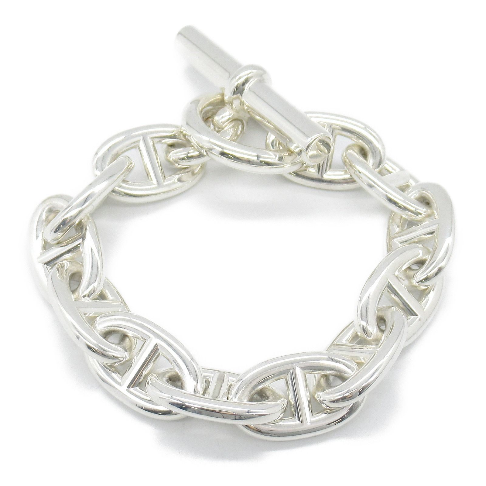 Hermes Hermes Hermes Chaine d'Ancre Silver925 Bracelet Metal Bracelet Size ONE SIZE - 2 Thumbnail