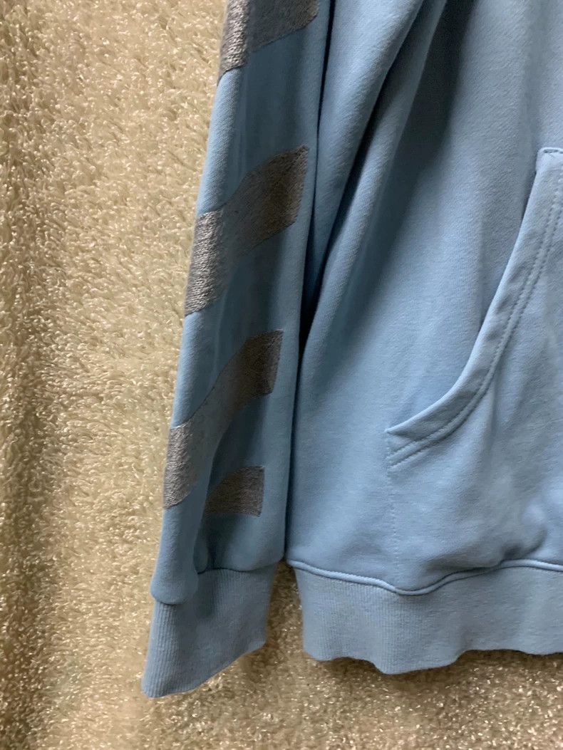 Off-White Off-White Men's Blue Hoodie Sweatshirt Size US XL / EU 56 / 4 - 2 Thumbnail