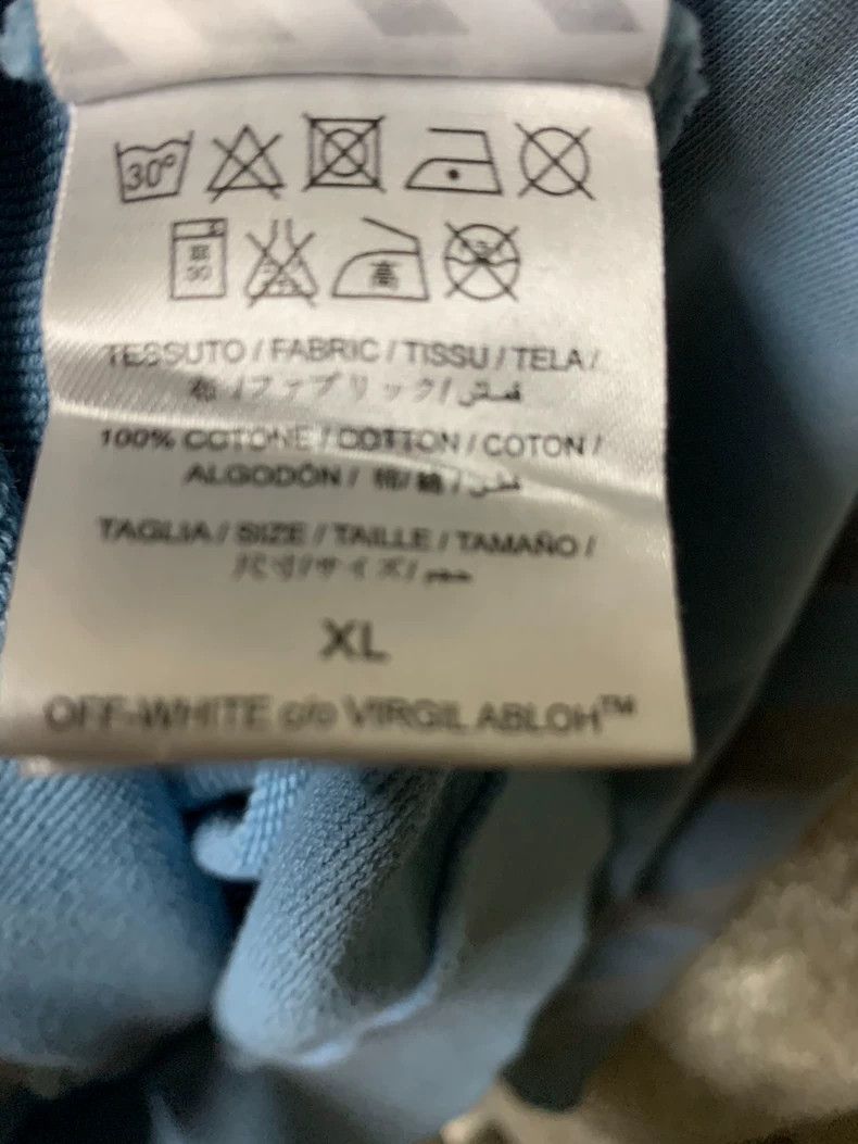 Off-White Off-White Men's Blue Hoodie Sweatshirt Size US XL / EU 56 / 4 - 6 Thumbnail