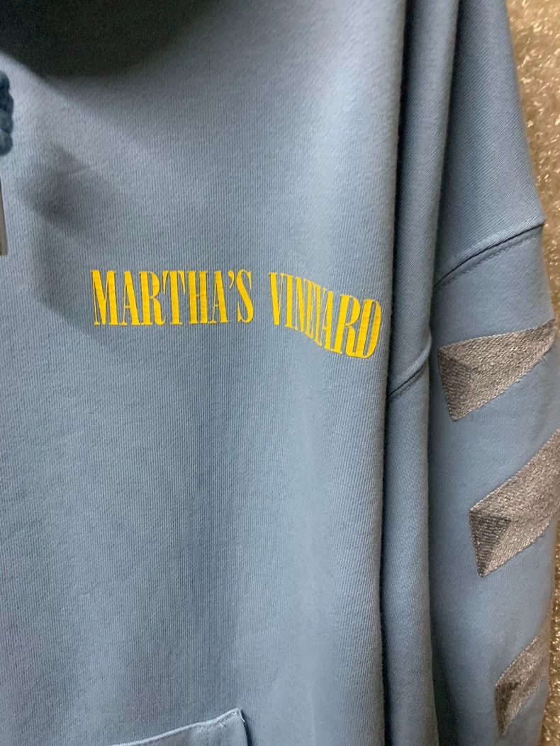 Off-White Off-White Men's Blue Hoodie Sweatshirt Size US XL / EU 56 / 4 - 3 Thumbnail