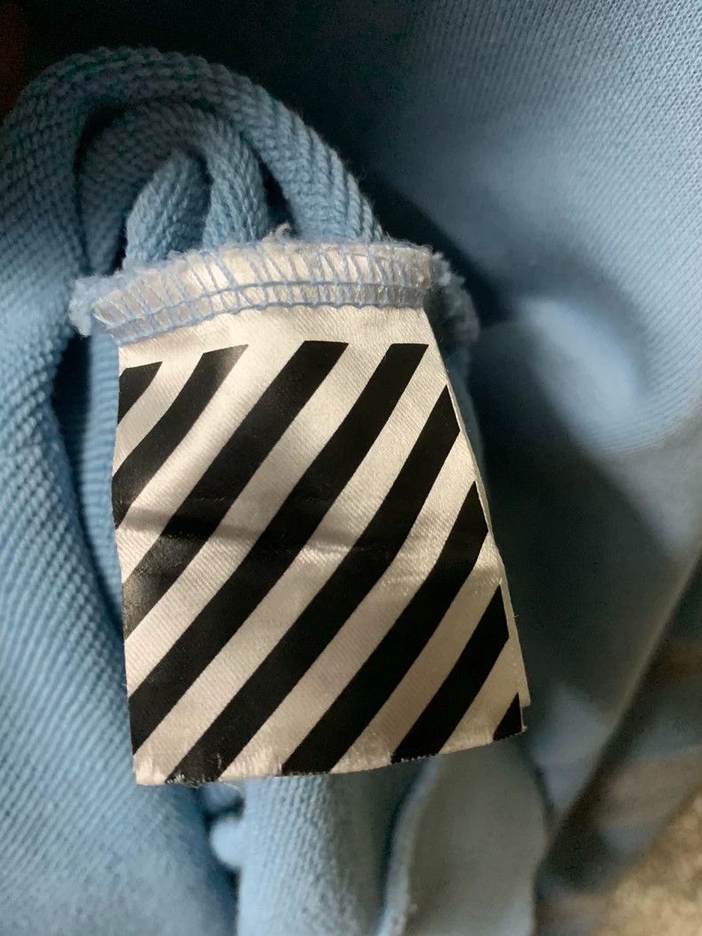 Off-White Off-White Men's Blue Hoodie Sweatshirt Size US XL / EU 56 / 4 - 5 Thumbnail