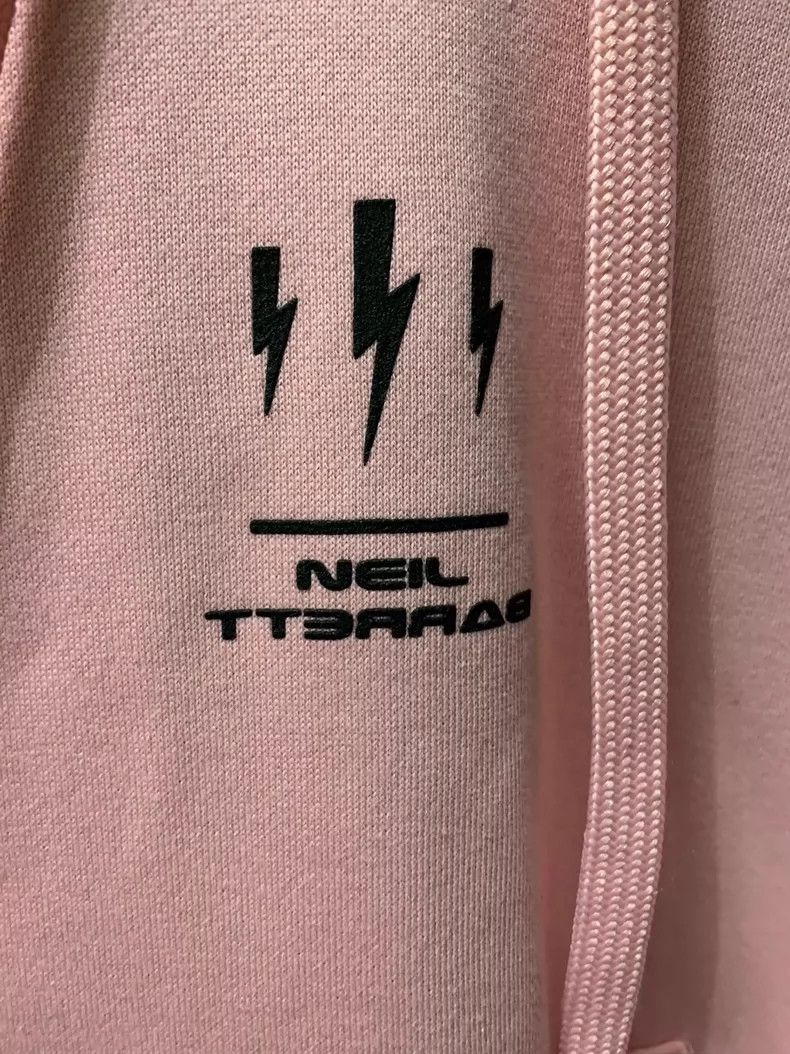 Neil Barrett Neil Barrett Men's Pink Hoodie Size US S / EU 44-46 / 1 - 3 Thumbnail