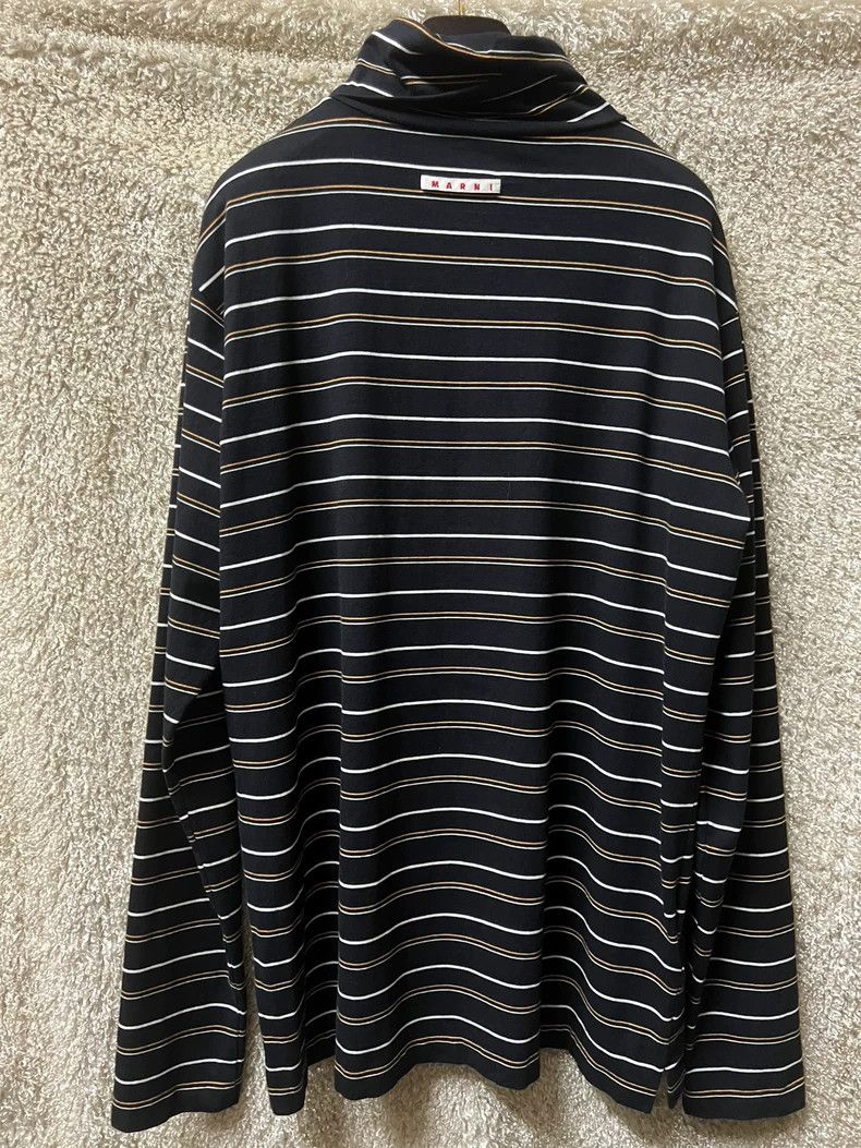 Marni Marni Striped Turtleneck Sweatshirt Size US M / EU 48-50 / 2 - 7 Thumbnail