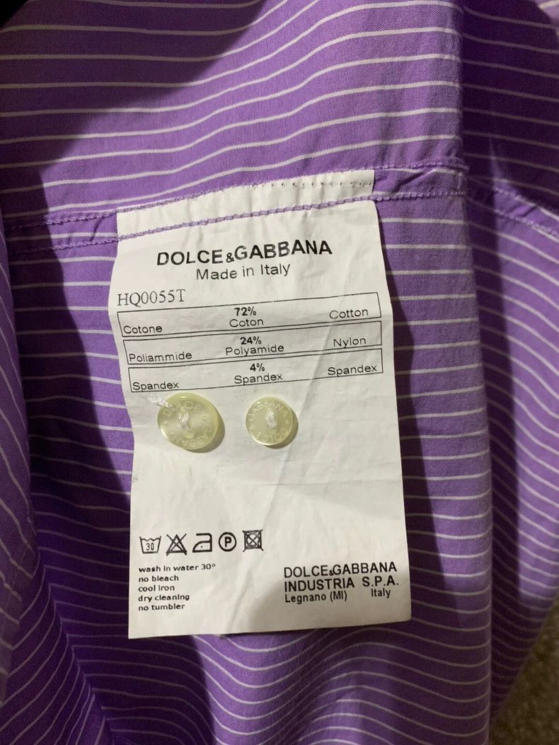 Dolce & Gabbana Dolce & Gabbana Men's Purple Shirt Size US M / EU 48-50 / 2 - 5 Thumbnail