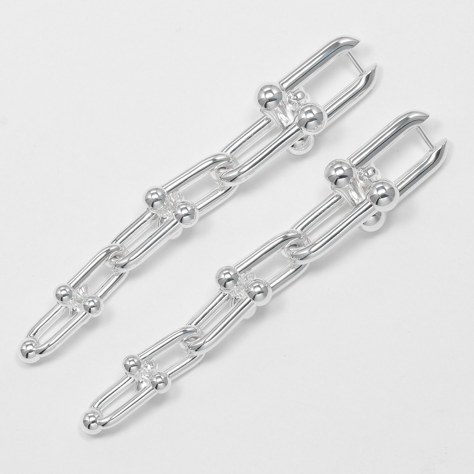 Tiffany & Co. Tiffany & Co. Tiffany HardWear Graduated Link Silver 925 Earrings Metal Earrings Size ONE SIZE - 6 Thumbnail