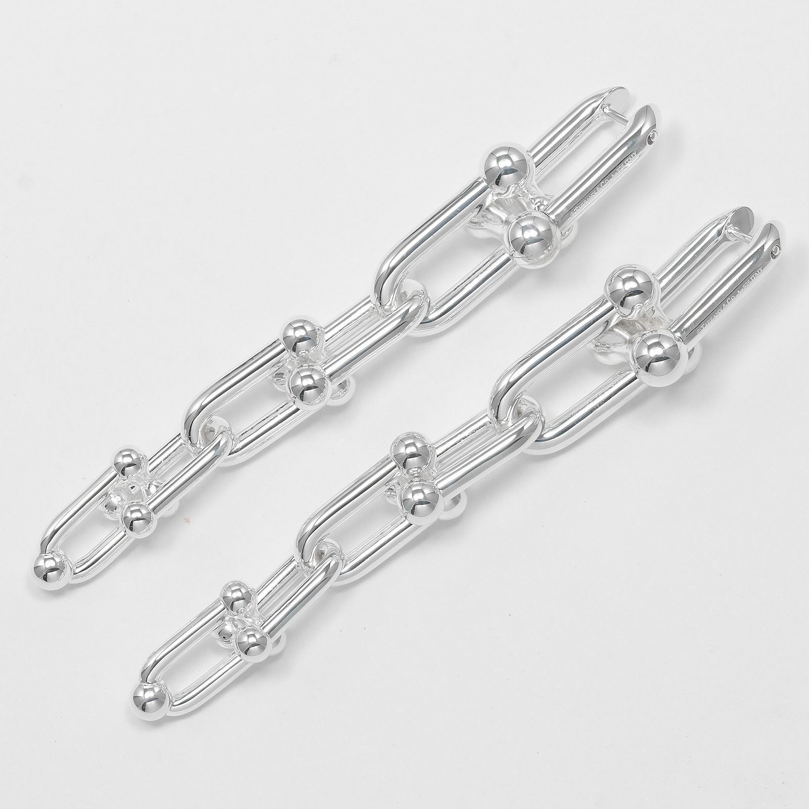 Tiffany & Co. Tiffany & Co. Tiffany HardWear Graduated Link Silver 925 Earrings Metal Earrings Size ONE SIZE - 7 Thumbnail