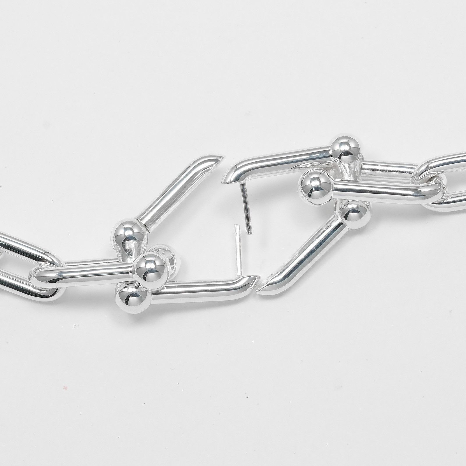 Tiffany & Co. Tiffany & Co. Tiffany HardWear Graduated Link Silver 925 Earrings Metal Earrings Size ONE SIZE - 5 Thumbnail