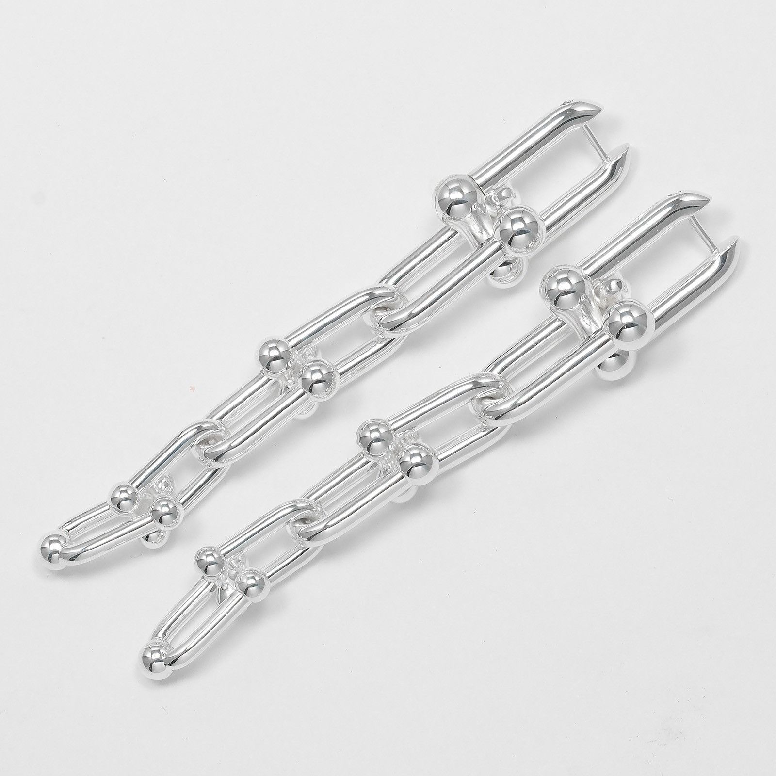 Tiffany & Co. Tiffany & Co. Tiffany HardWear Graduated Link Silver 925 Earrings Metal Earrings Size ONE SIZE - 8 Thumbnail