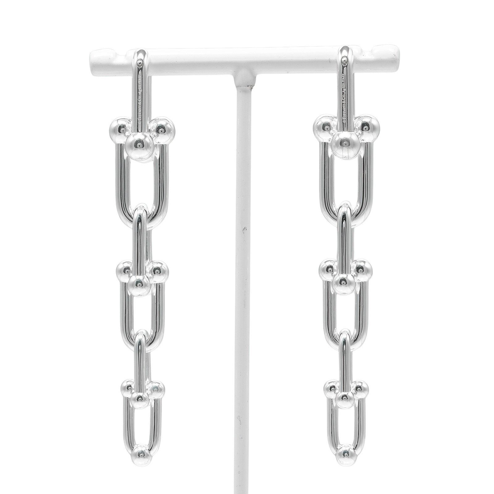 Tiffany & Co. Tiffany & Co. Tiffany HardWear Graduated Link Silver 925 Earrings Metal Earrings Size ONE SIZE - 3 Thumbnail
