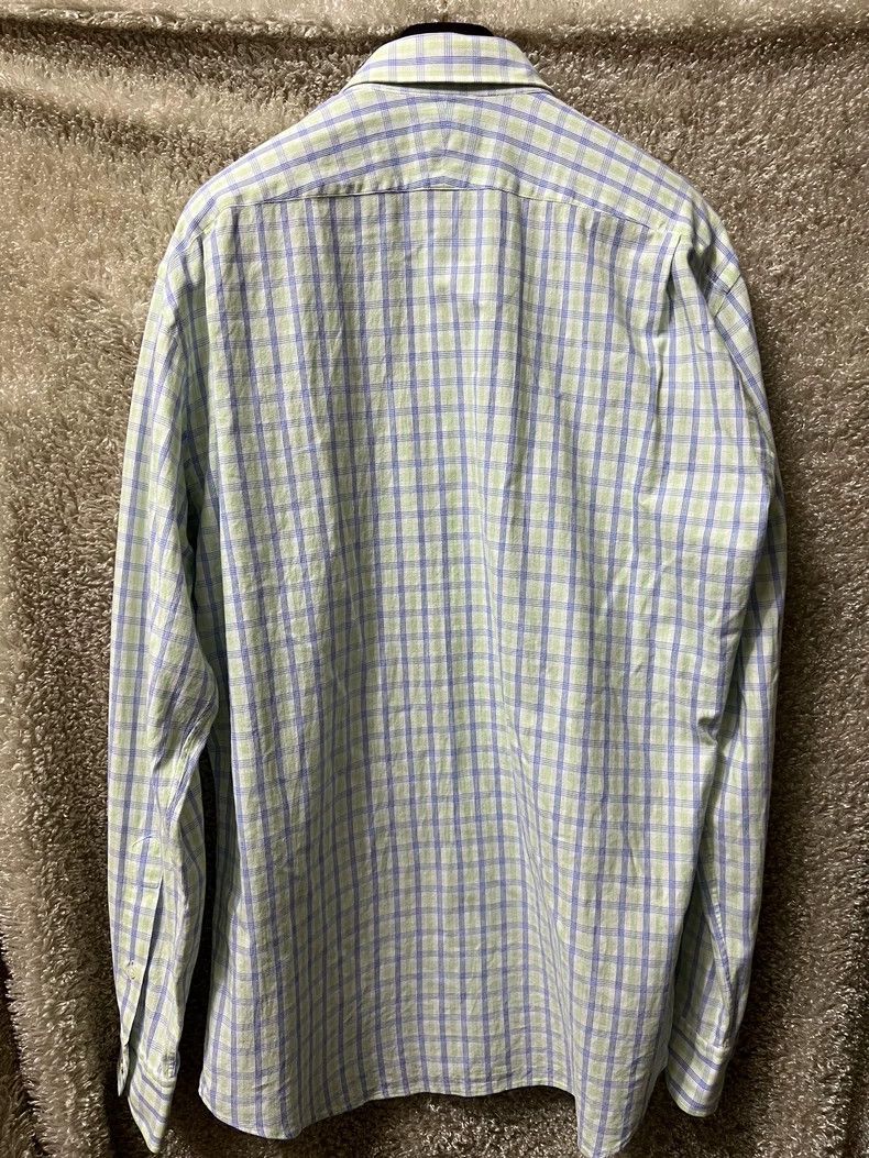 Hermes Hermes Men's Checked Long Sleeve Shirt Size US XL / EU 56 / 4 - 6 Thumbnail