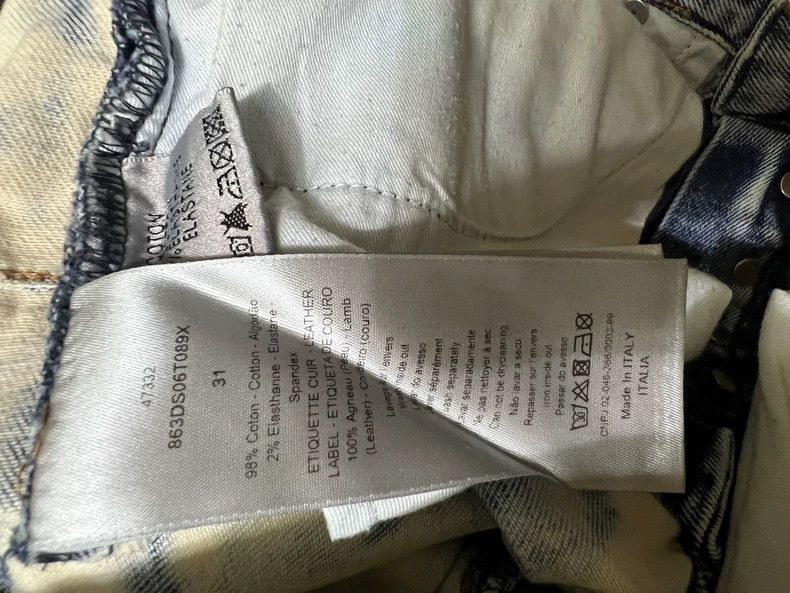 Dior Dior Homme Men's Snow Wash Jeans Size US 31 - 9 Thumbnail