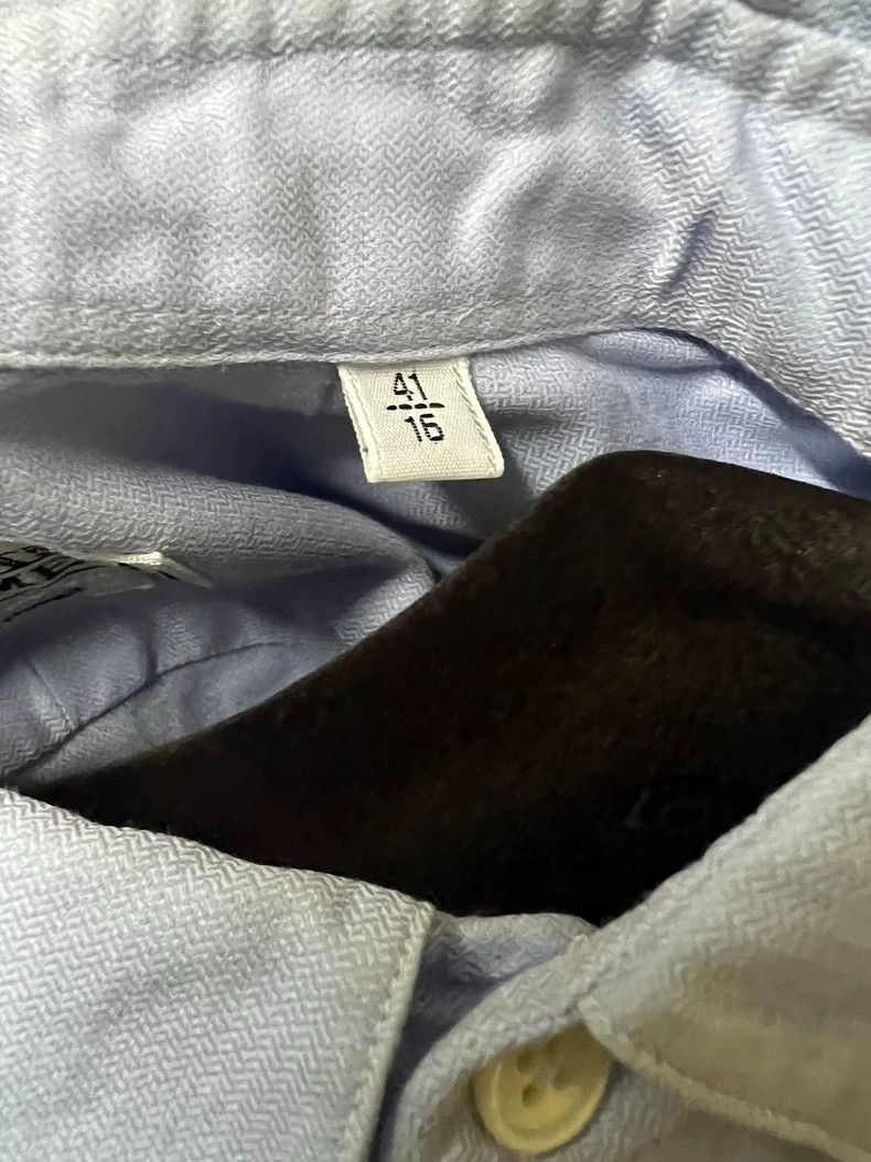 Hermes Hermes Men's Light Blue Long Sleeve Shirt Size US L / EU 52-54 / 3 - 6 Thumbnail