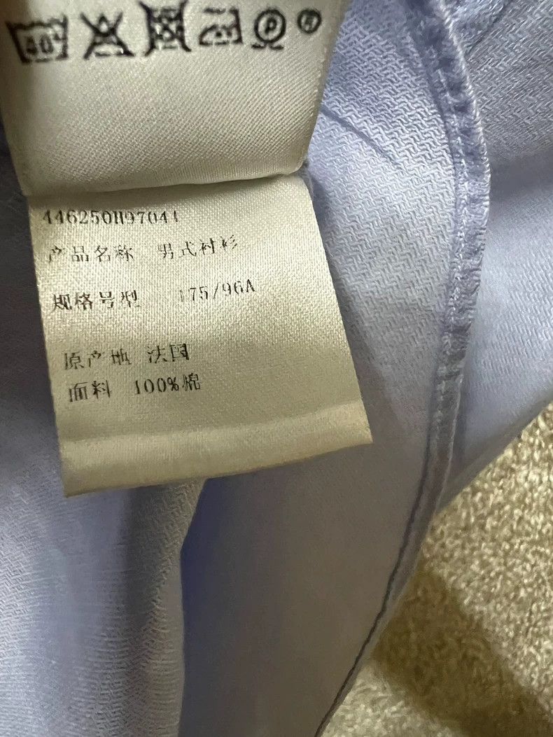 Hermes Hermes Men's Light Blue Long Sleeve Shirt Size US L / EU 52-54 / 3 - 8 Thumbnail