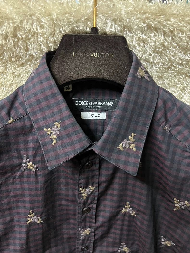 Dolce & Gabbana Dolce & Gabbana Men's Embroidered Shirt Size US S / EU 44-46 / 1 - 4 Thumbnail