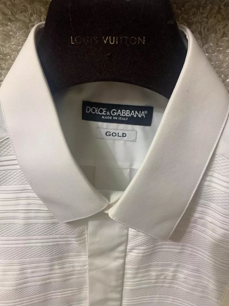 Dolce & Gabbana Dolce & Gabbana Men's White Shirt Size US M / EU 48-50 / 2 - 3 Thumbnail