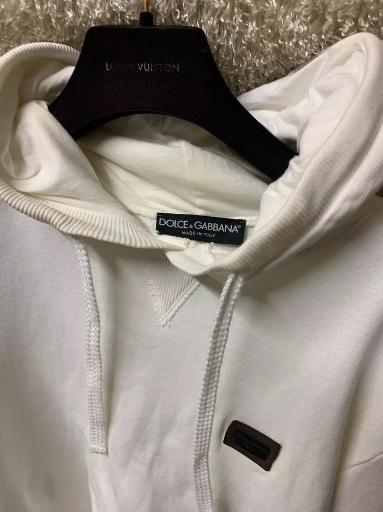 Dolce & Gabbana Dolce & Gabbana Men's White Hoodie Size US L / EU 52-54 / 3 - 5 Thumbnail
