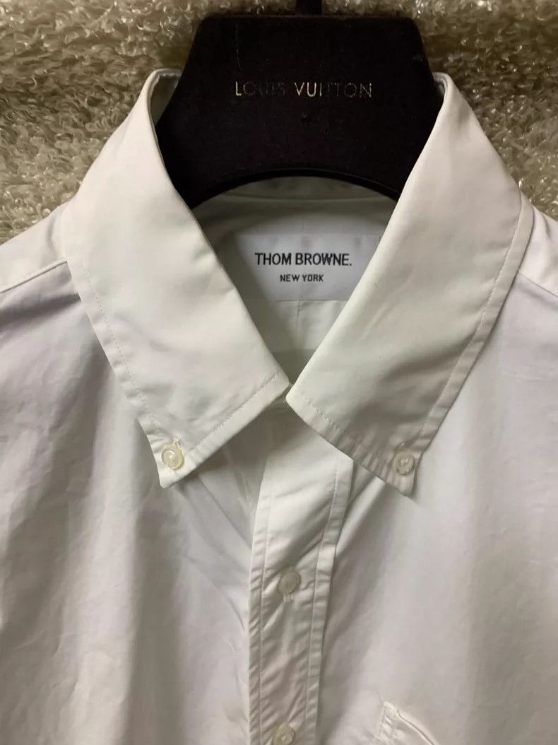 Thom Browne Thom Browne Men's White Shirt Size US M / EU 48-50 / 2 - 2 Thumbnail