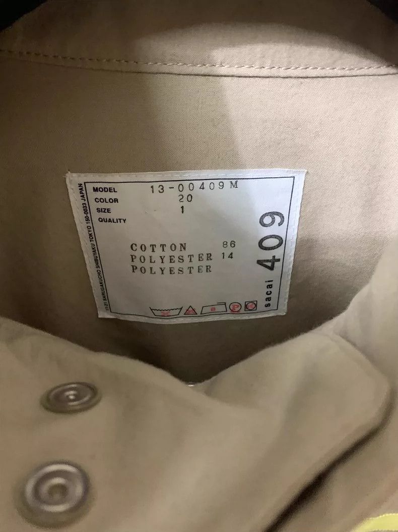 Sacai Sacai Men's Casual Jacket with Stripes Size US S / EU 44-46 / 1 - 4 Thumbnail
