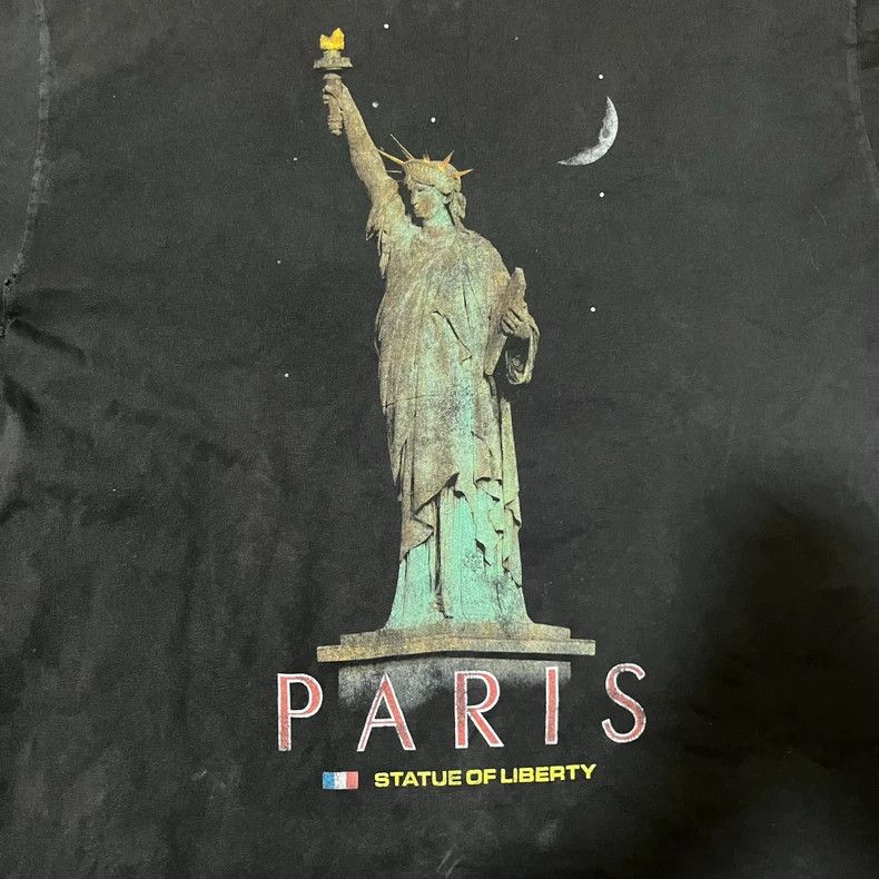 Balenciaga Balenciaga 24SS Statue of Liberty Washed Tee Size US S / EU 44-46 / 1 - 3 Thumbnail