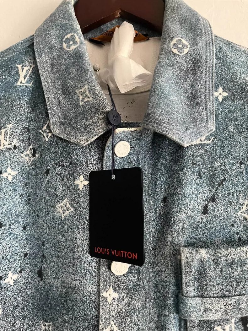 Louis Vuitton Louis Vuitton Blue White Gradient Denim Jacket Size US S / EU 44-46 / 1 - 2 Thumbnail