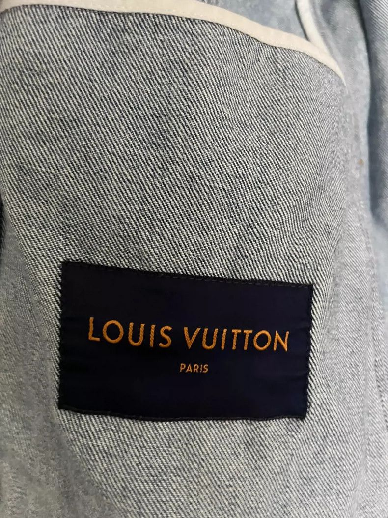 Louis Vuitton Louis Vuitton Logo Denim Jacket Size US L / EU 52-54 / 3 - 3 Thumbnail