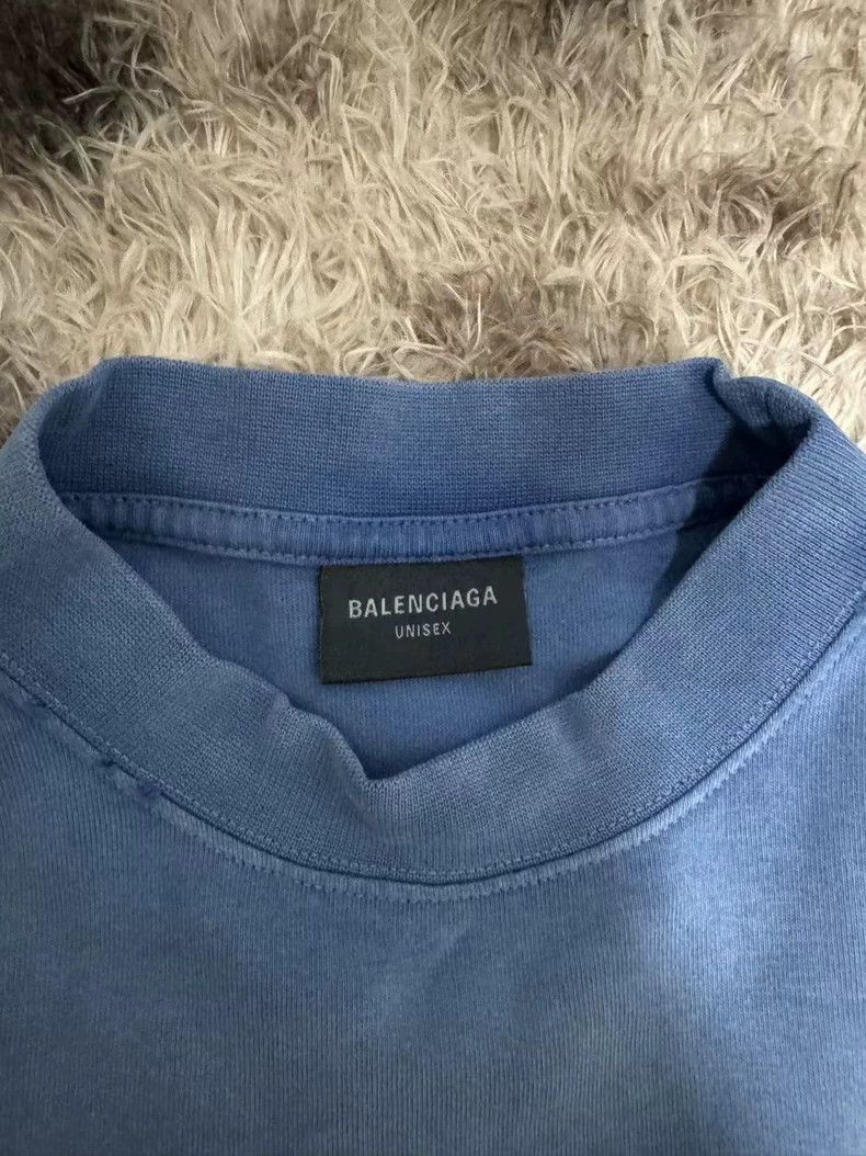 Balenciaga Balenciaga Paris Eiffel Tower Blue T-shirt Size US M / EU 48-50 / 2 - 3 Thumbnail