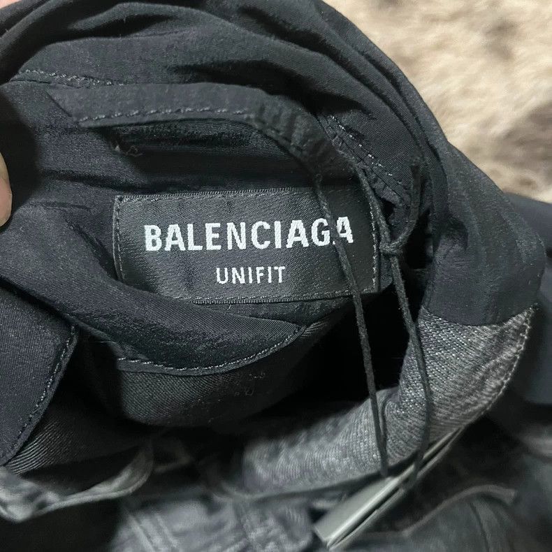 Balenciaga Balenciaga Denim Patchwork Jacket with B Logo Size US M / EU 48-50 / 2 - 4 Thumbnail