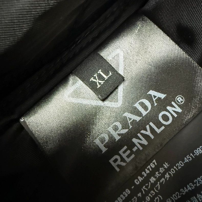 Prada Prada Re-Nylon Quilted Jacket Black Size US XL / EU 56 / 4 - 4 Thumbnail