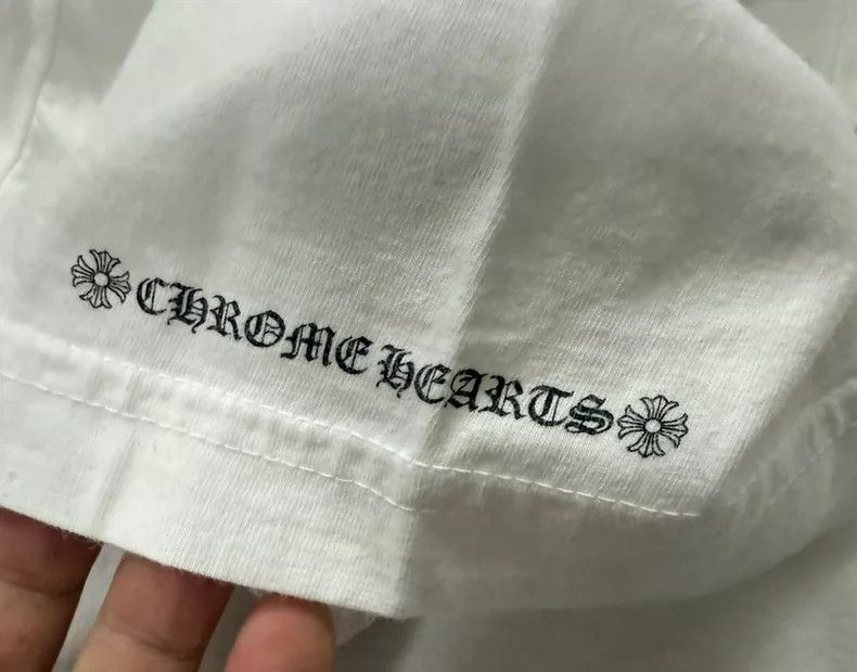 Chrome Hearts Chrome Hearts White Cross Short Sleeve Tee Size US XL / EU 56 / 4 - 3 Thumbnail