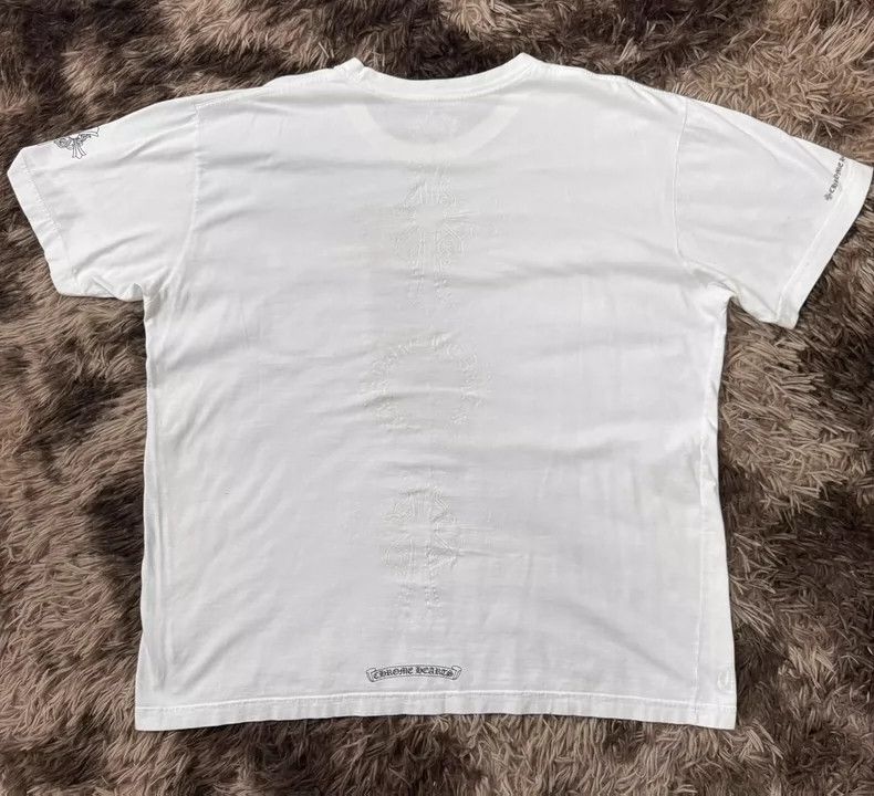 Chrome Hearts Chrome Hearts White Cross Short Sleeve Tee Size US XL / EU 56 / 4 - 5 Thumbnail