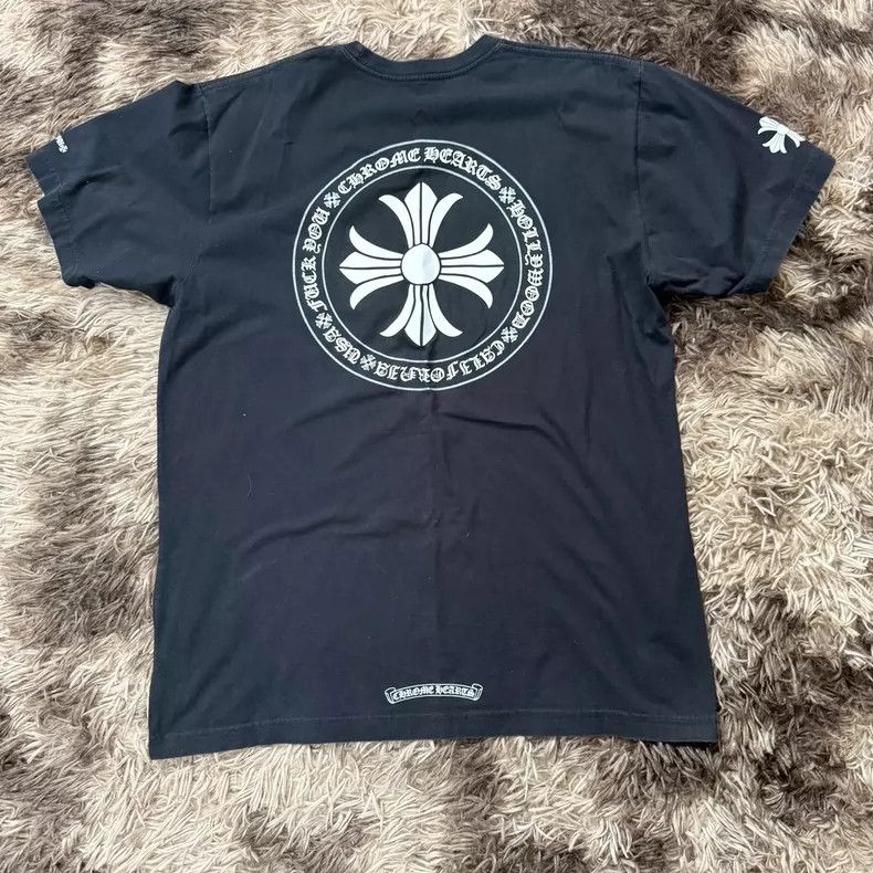 Chrome Hearts Chrome Hearts Black Cross Short Sleeve Tee Size US L / EU 52-54 / 3 - 6 Thumbnail