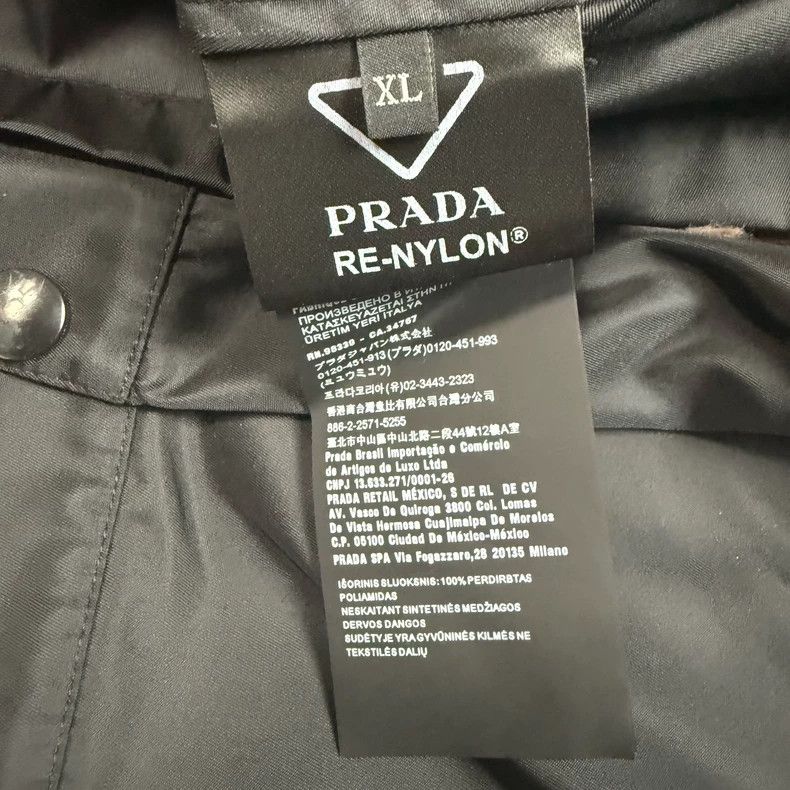 Prada Prada Re-Nylon Triangle Logo Shirt Jacket Size US XL / EU 56 / 4 - 5 Thumbnail