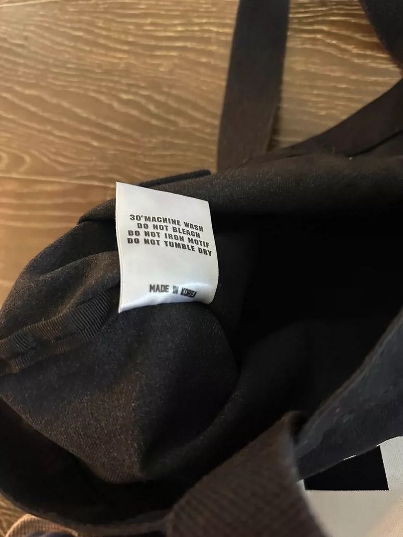 Japanese Brand Black Tote Bag with 83 and Wang Size ONE SIZE - 4 Thumbnail