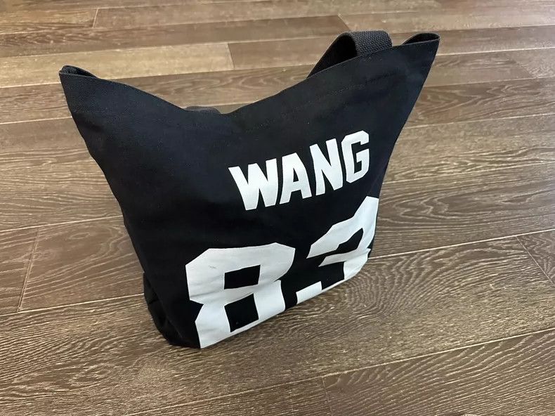 Japanese Brand Black Tote Bag with 83 and Wang Size ONE SIZE - 6 Thumbnail