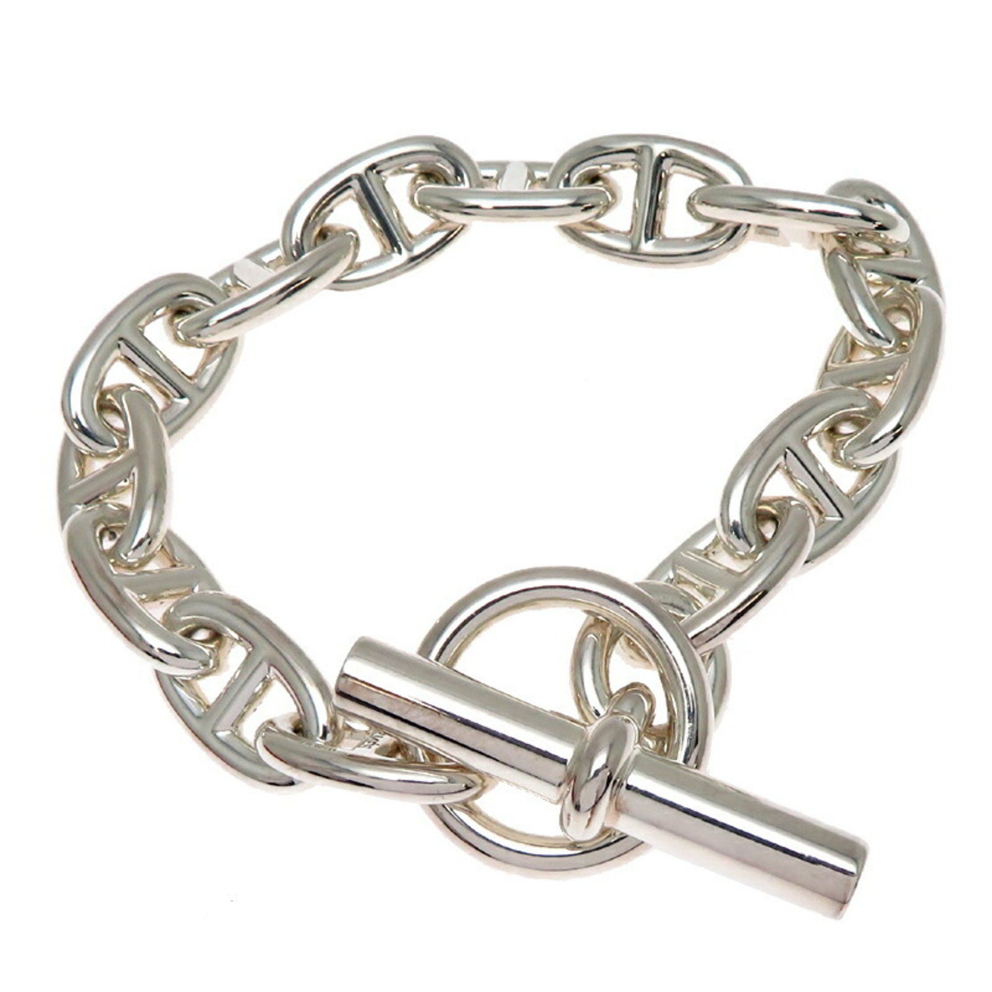 Hermes Hermes Chaine d'Ancre 14 Links MM Women's and Men's Bracelet Sterling Silver Size ONE SIZE - 2 Thumbnail