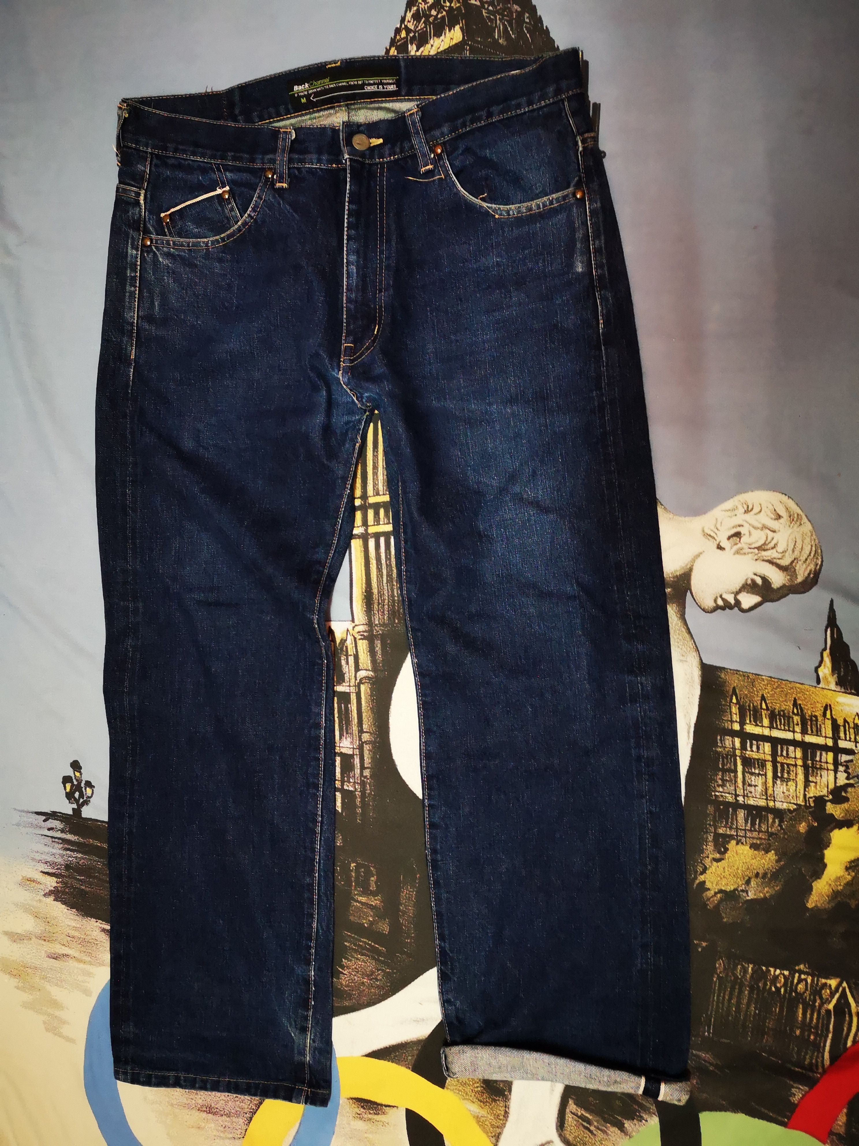 Japanese Brand Back channel selvedge nice design | Grailed