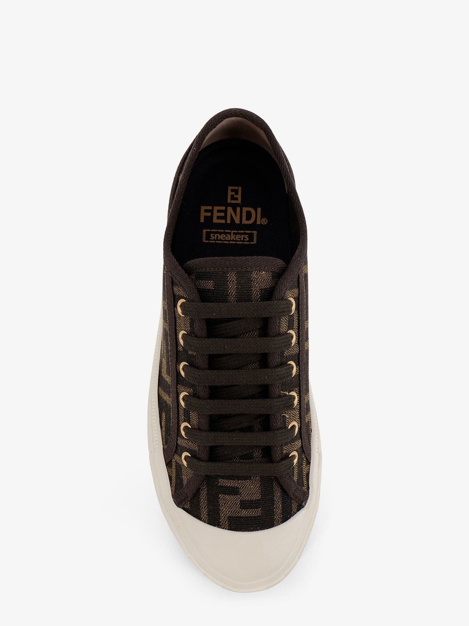 Fendi Domino FF Jacquard fabric sneakers IT 40